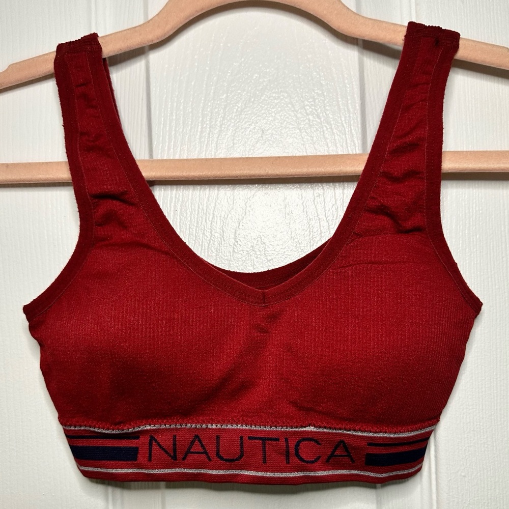 Nautica Sports Bra Deep Red